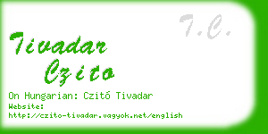 tivadar czito business card